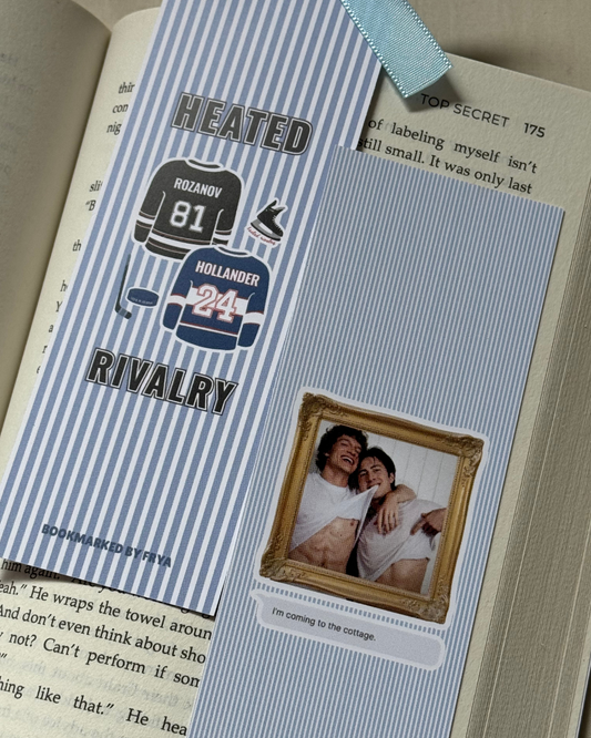 Heated Rivalry Inspired Bookmark