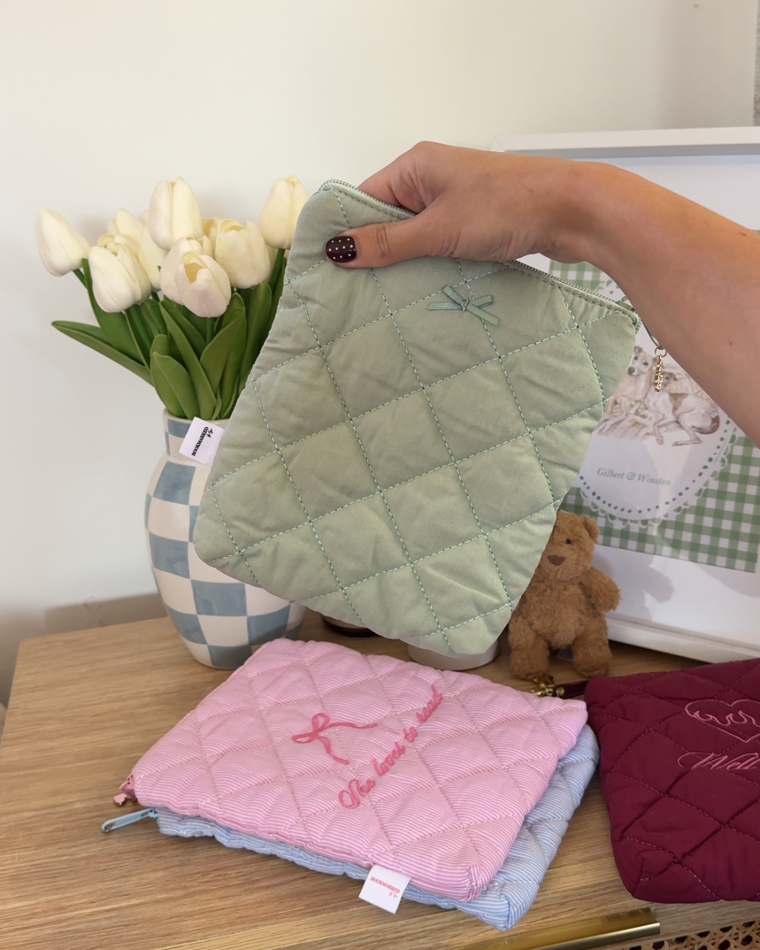 Sage Green Kindle Sleeve