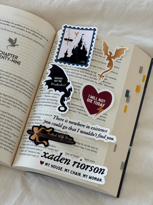 Fourth Wing inspired Sticker Pack