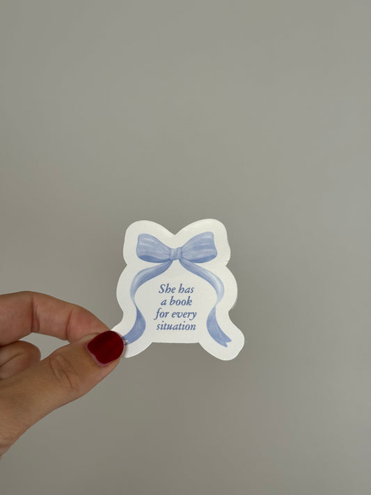 She has a book for every situation