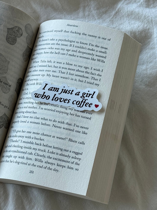 Just A Coffee Girl Sticker