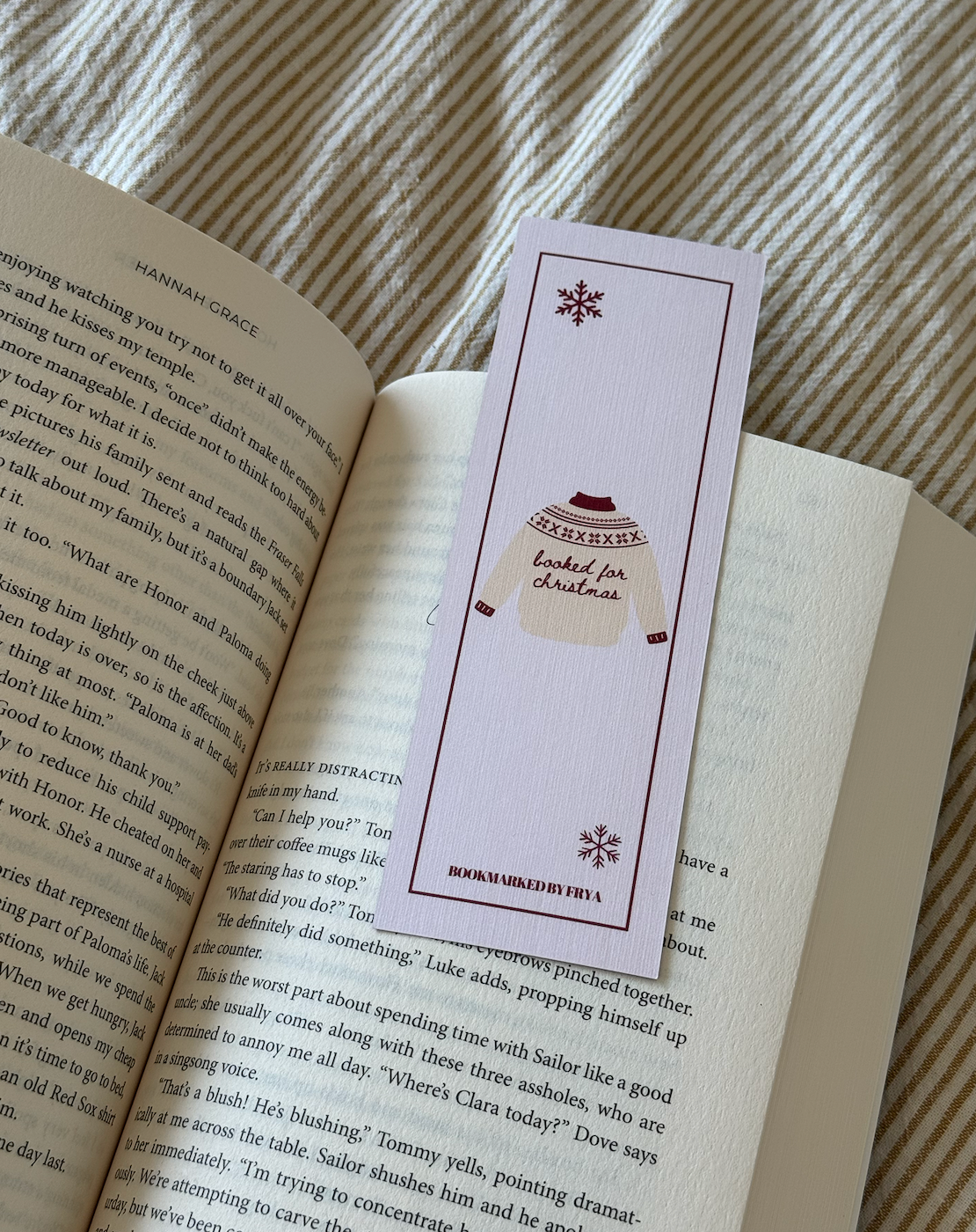Teddy Christmas Bookmark