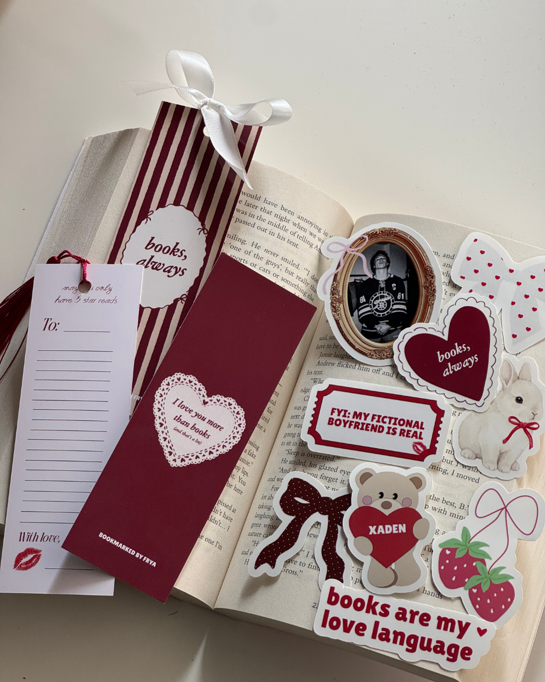 Love Bookmark & Sticker pack