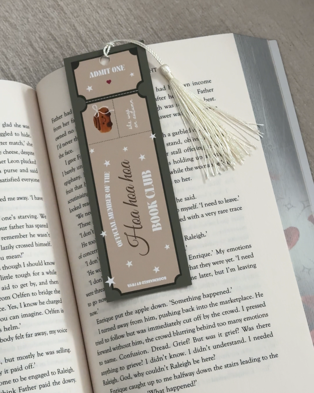 Autumn Book Club bookmark