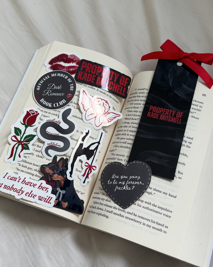 Insatiable Bookmark & Sticker pack
