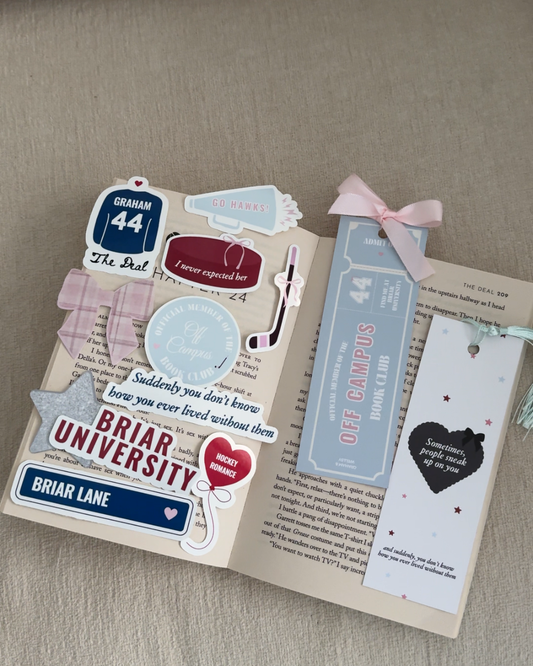 Off Campus Bookmark & Sticker pack