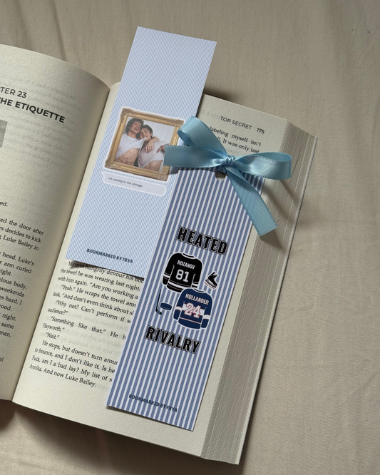 Heated Rivalry Inspired Bookmark