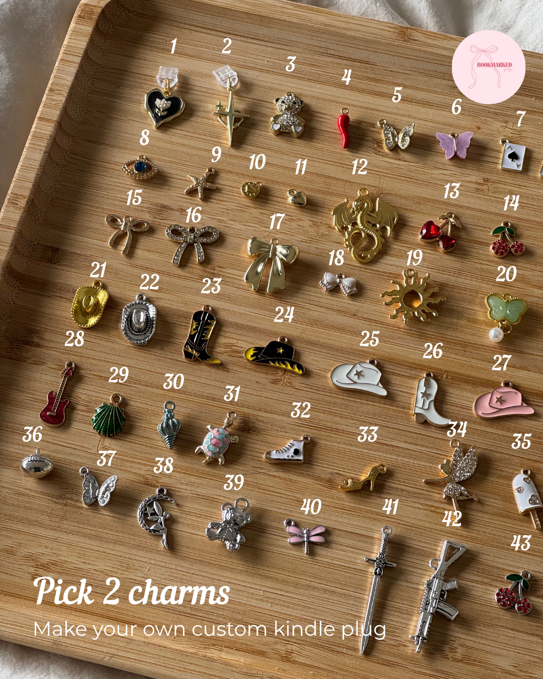 Dust-plug Charm - Mini Kindle Chain (Kindle & iPhone)