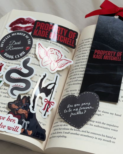 Insatiable Bookmark & Sticker pack