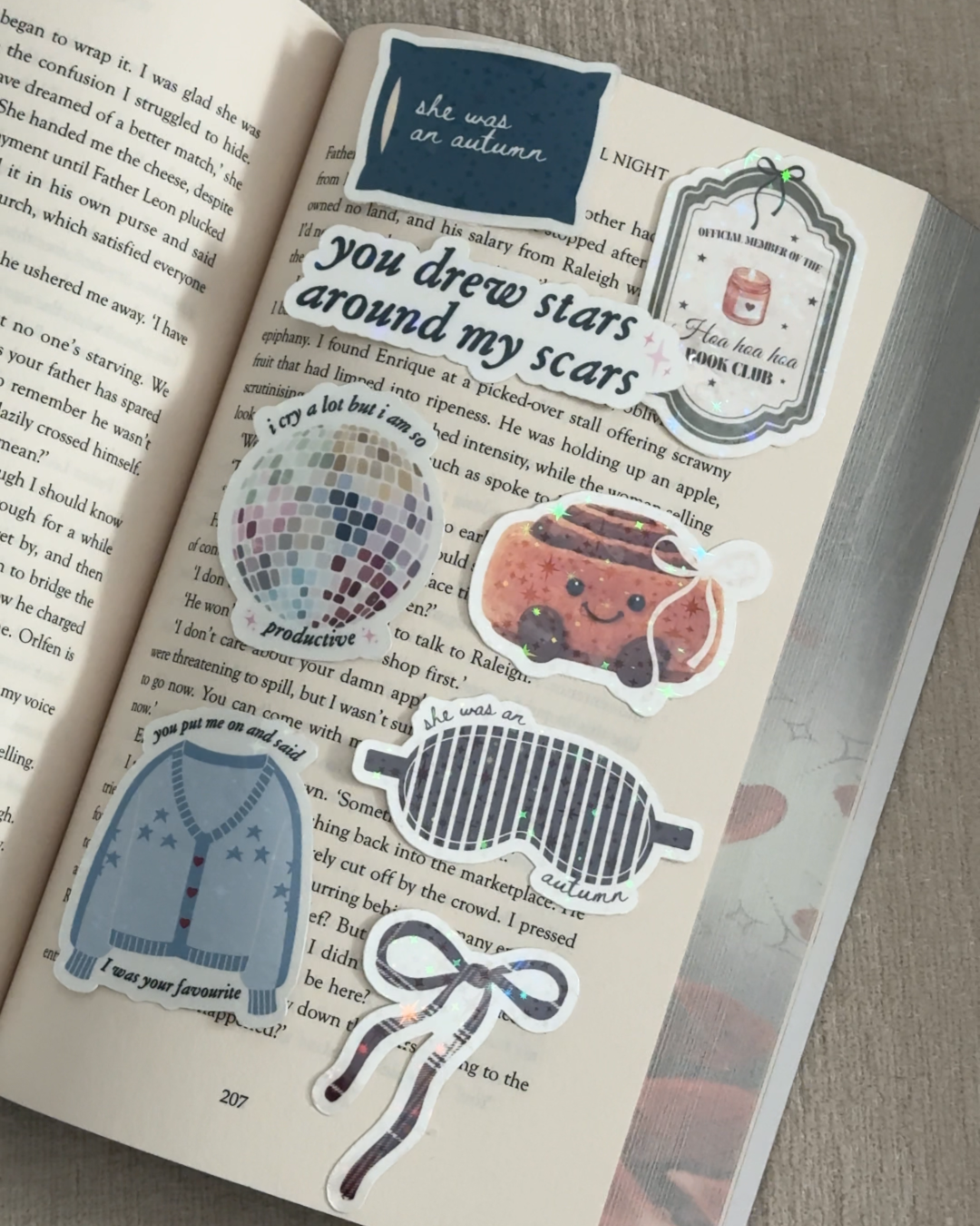 Autumn Bookmark & Sticker pack