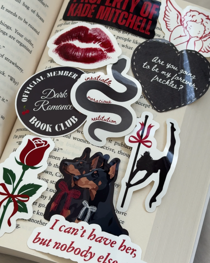 Insatiable Bookmark & Sticker pack