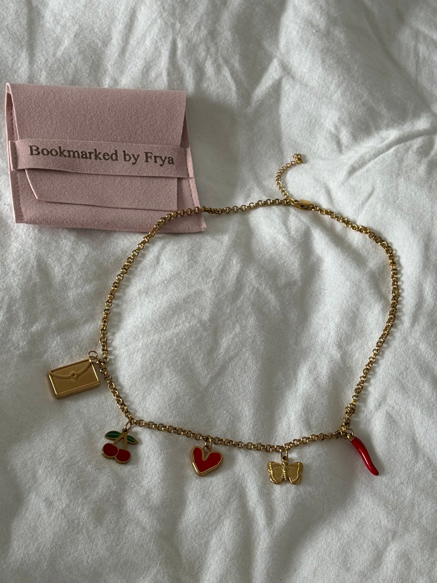 She Loves To Read Charm Necklace