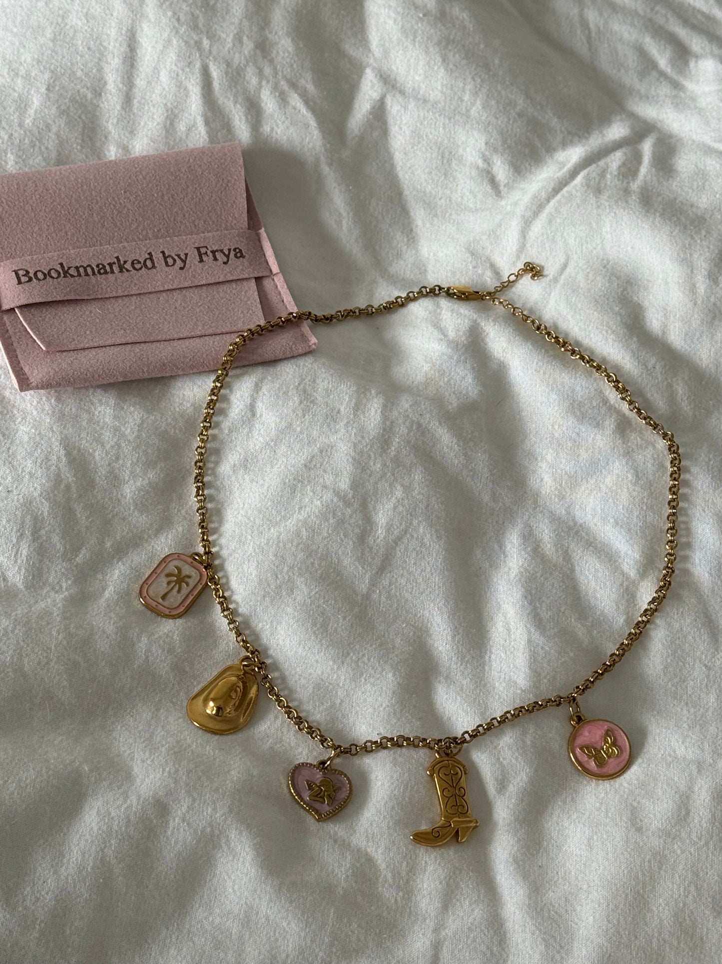 Pink Coastal Cowboy Charm Necklace