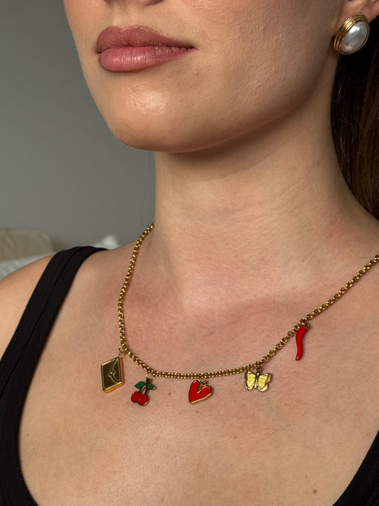 She Loves To Read Charm Necklace