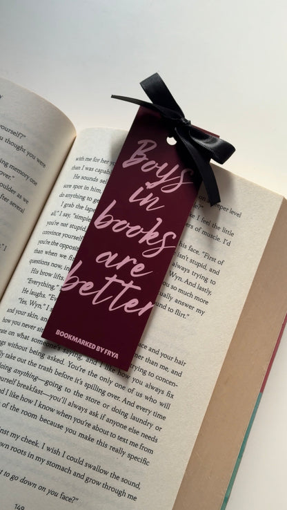 Maroon Bookmark