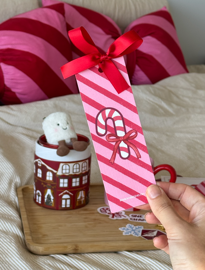 Candy Cane Christmas Bookmark