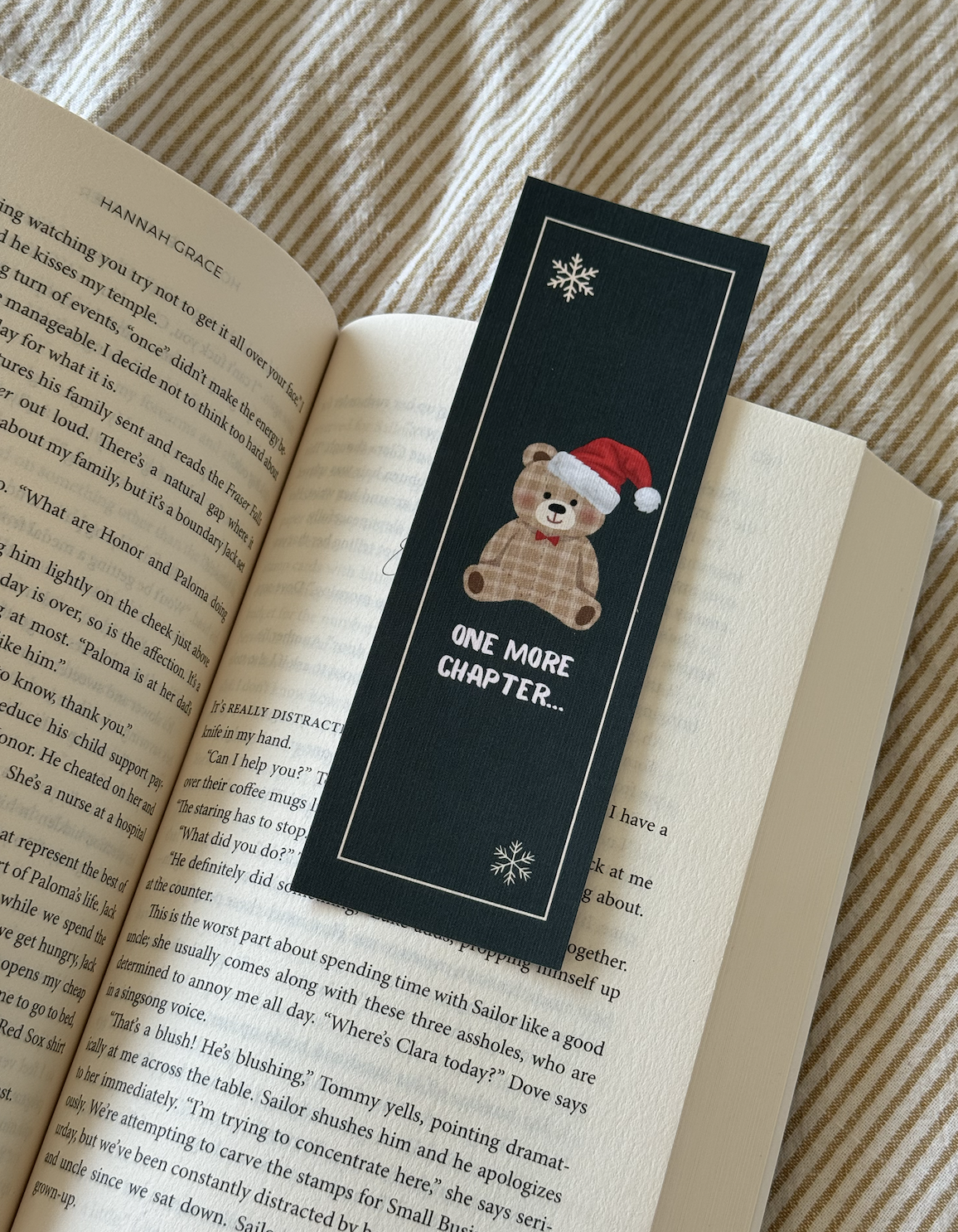 Teddy Christmas Bookmark