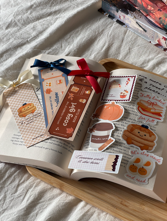 Fall Bookmark & Sticker pack