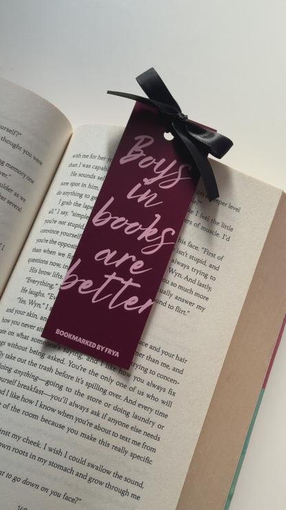 Maroon Bookmark