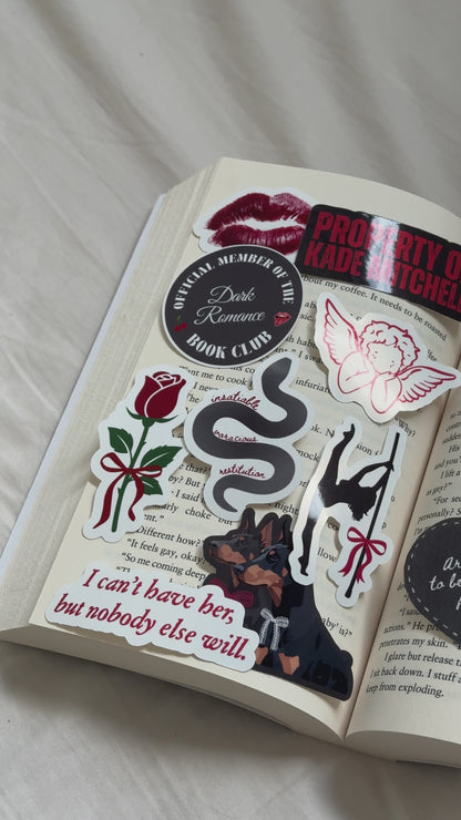 Insatiable Bookmark & Sticker pack